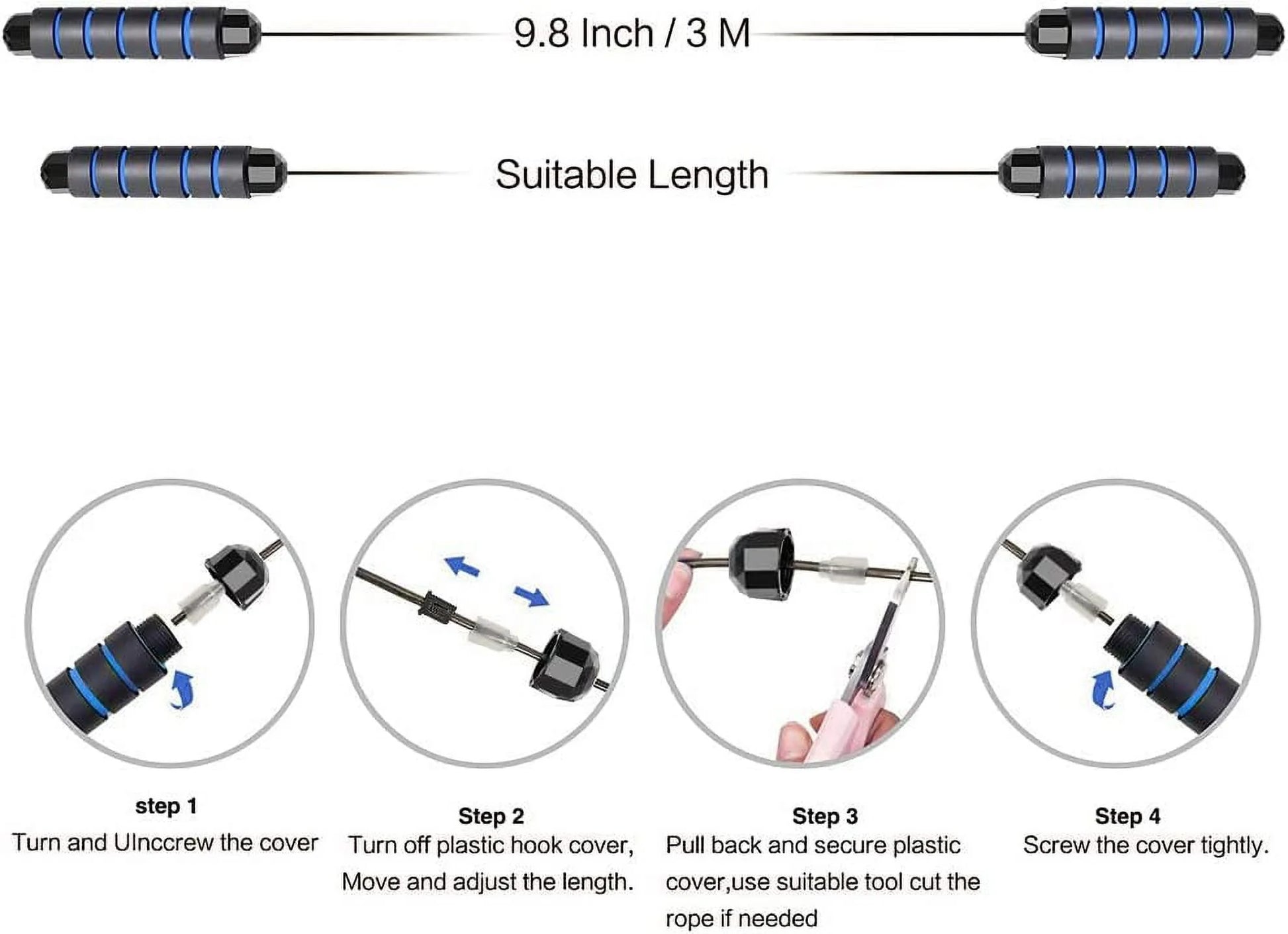 Professional Speed Jump Rope for Fitness Training - Suitable for Kids and Adults