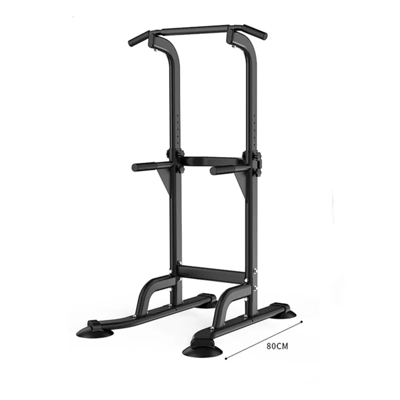 Versatile Adjustable Height Power Tower - Ultimate Pull-Up & Dip Station for Home Gym Strength Training