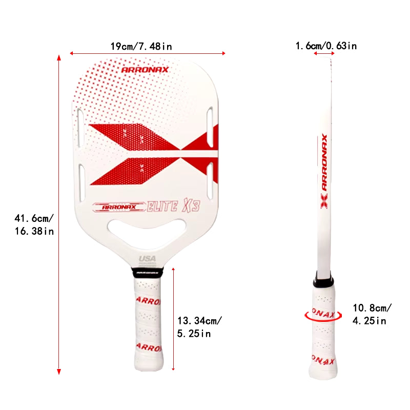 Carbon Fiber Pickleball Paddle, Top Selling, 3K Full Carbon, Usapa, Compliant, 16Mm