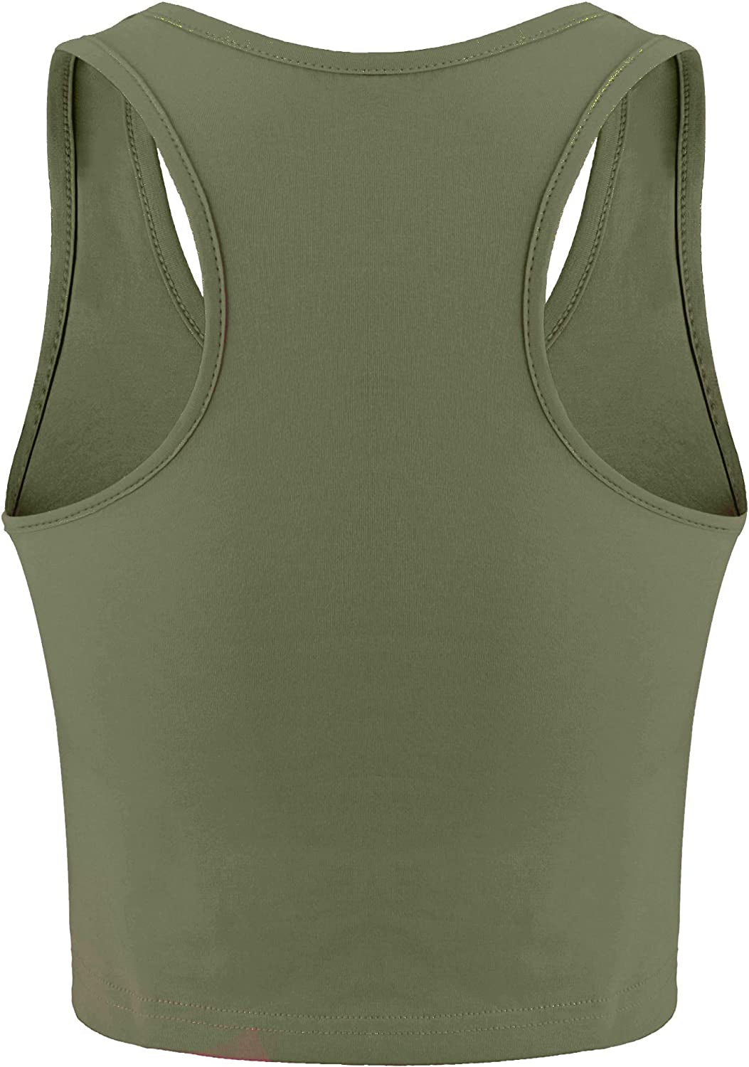 4 Pieces Workout Crop Tank Tops Sleeveless Racerback Sport Tank Top for Women Yoga Running